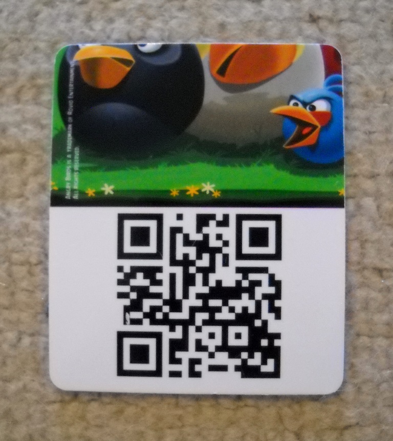 Sběratelská 3D kartička Angry Birds číslo 13/24 Valentýn