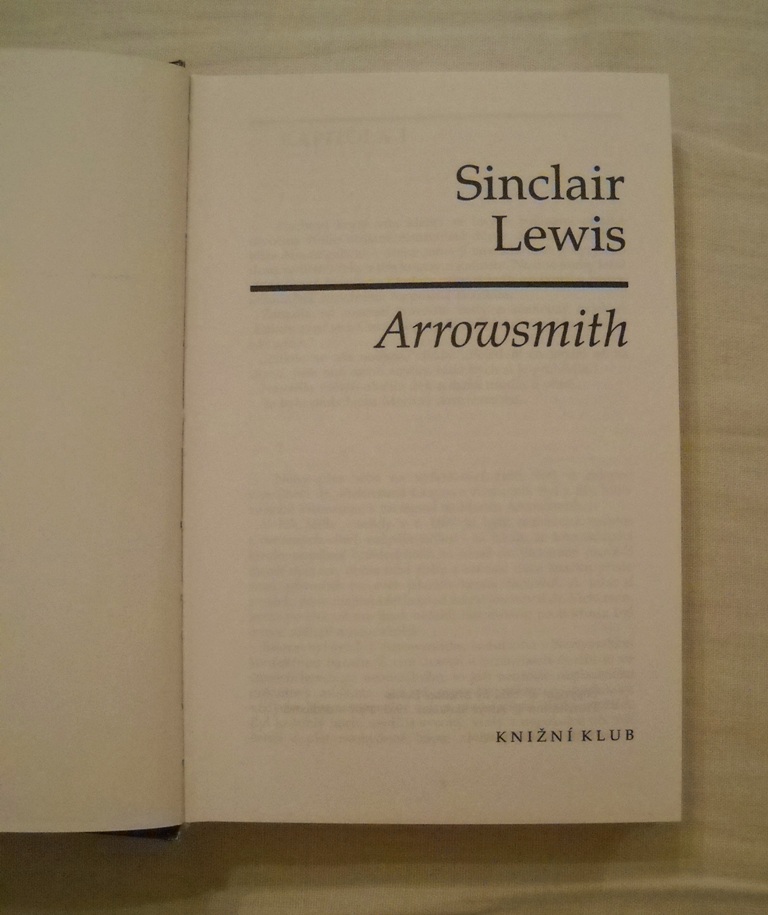 Sinclair Lewis - Arrowsmith - KK 1993
