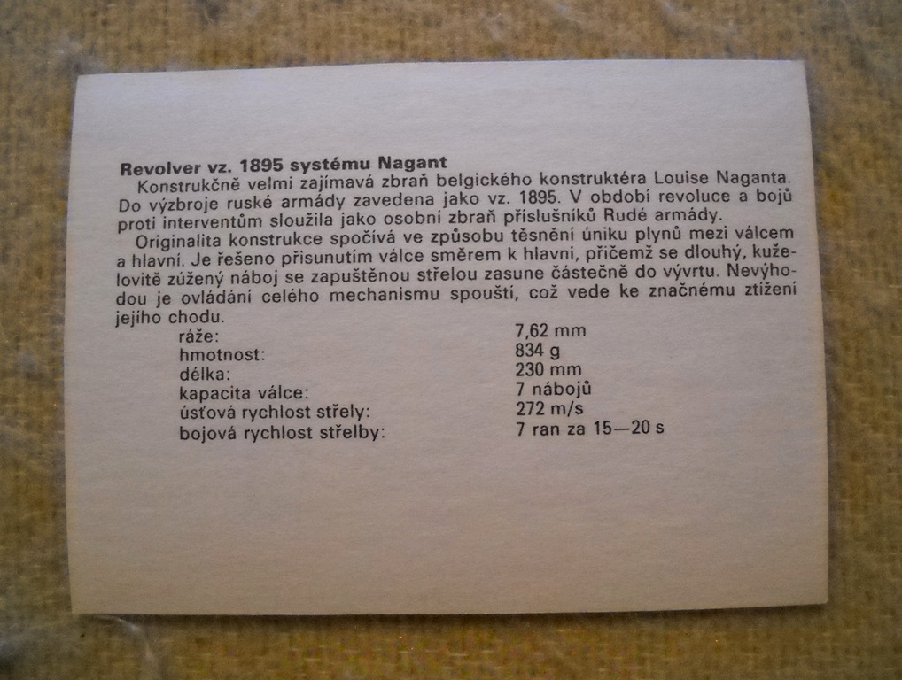 Technický atlas abc - Vojenství - Revolver vz. 1895 v systému Nagant