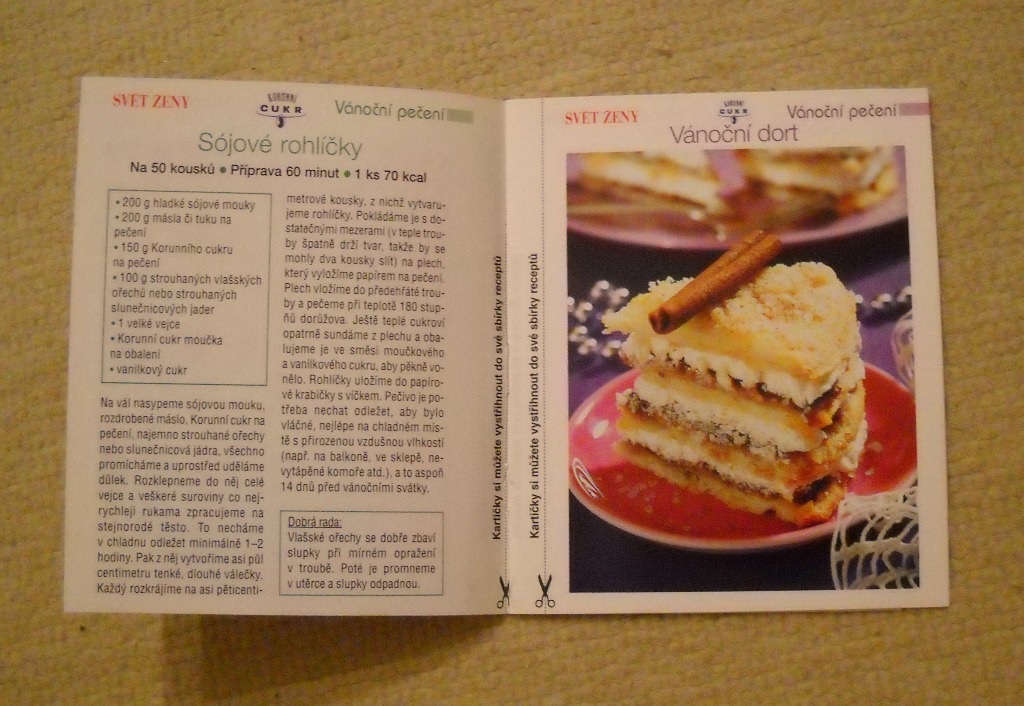 Vánoční pečení - Svět ženy - brožura s kartičkami