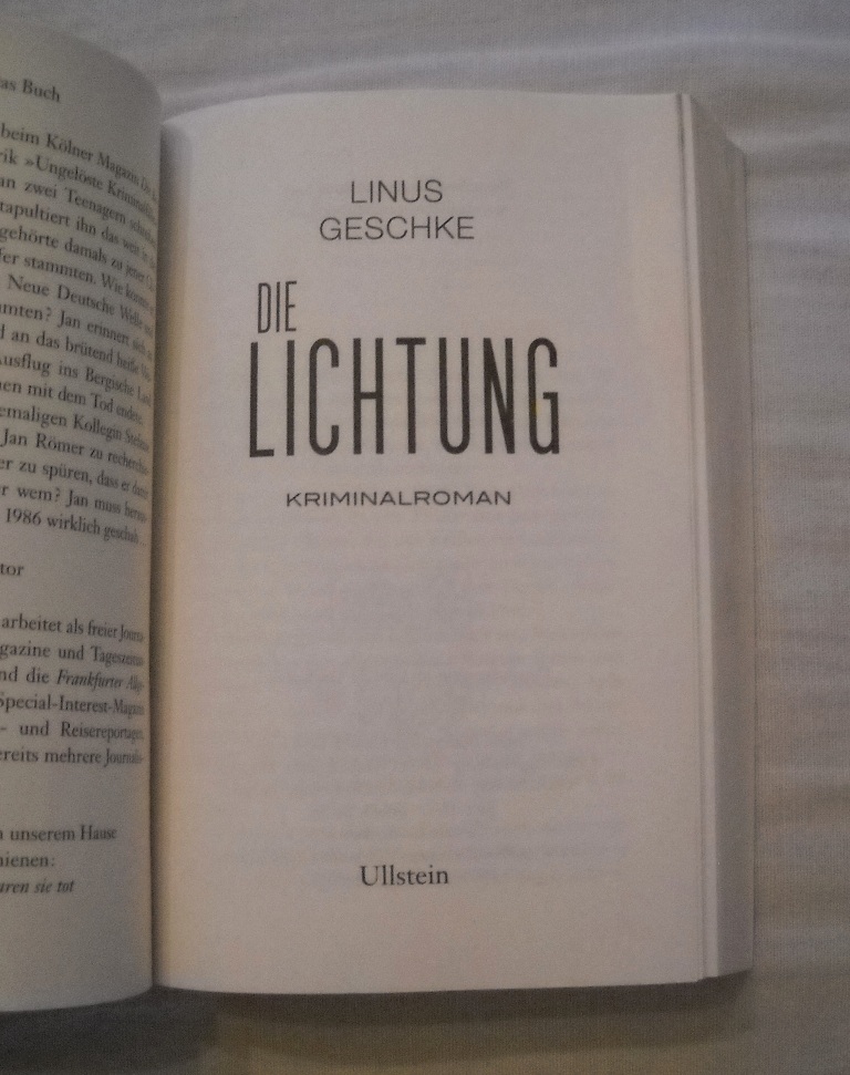 Linus Geschke - Die Lichtung - 2017