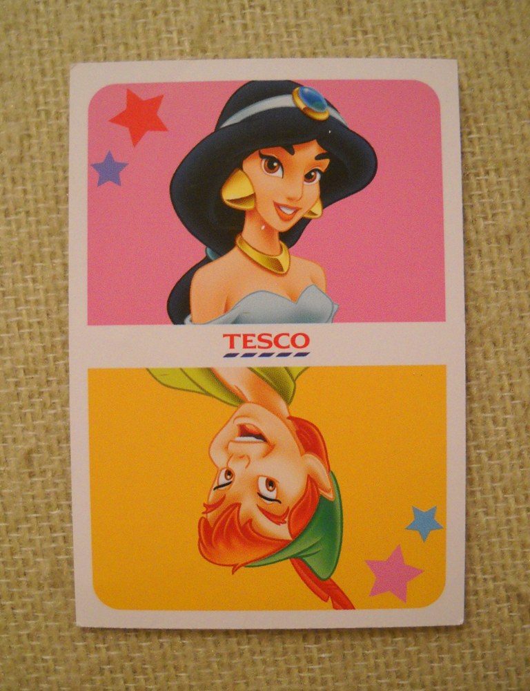 Sběratelská kartička Tesco Disney pohádky č. 39 Popelka