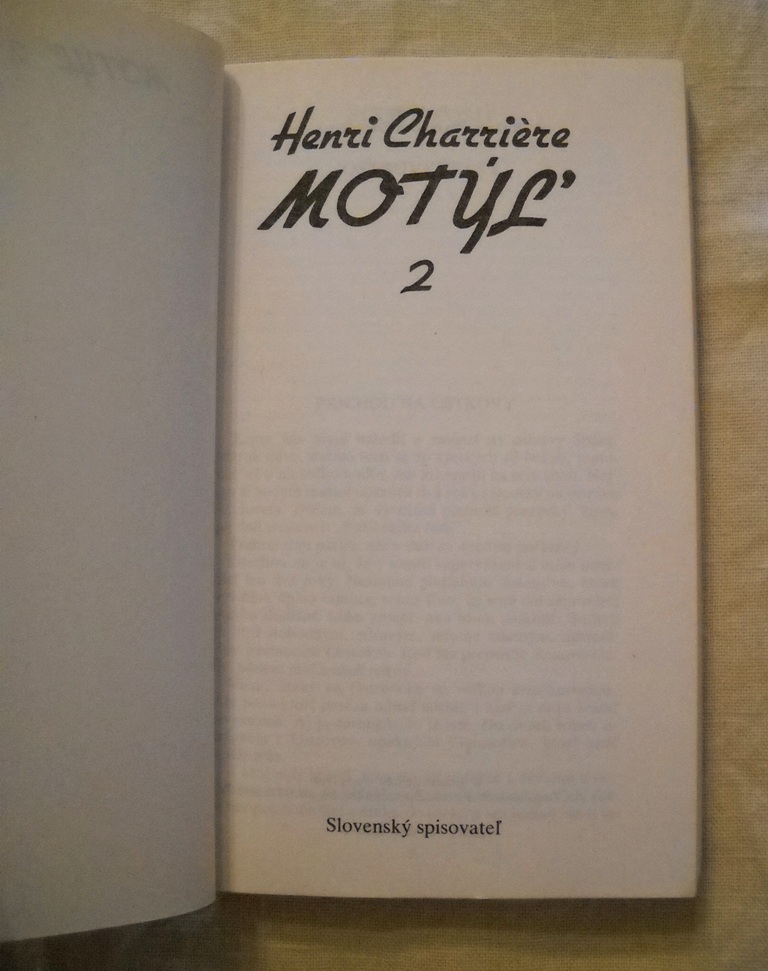 Henri Charriére - Motýľ druhý díl - 1990