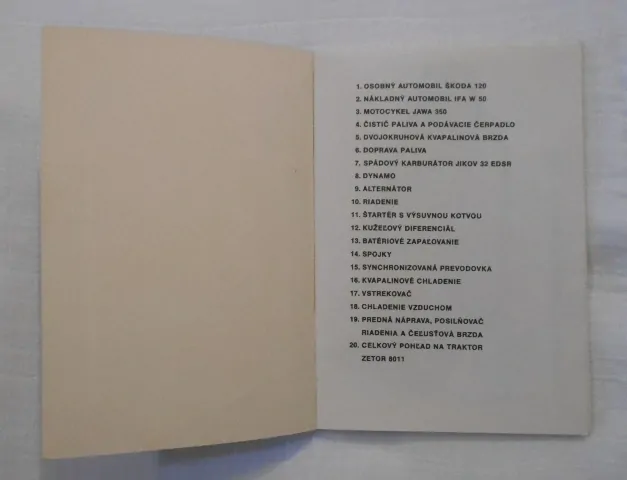 Učebnice pro autoškoly - Obrazová příloha - 80. léta