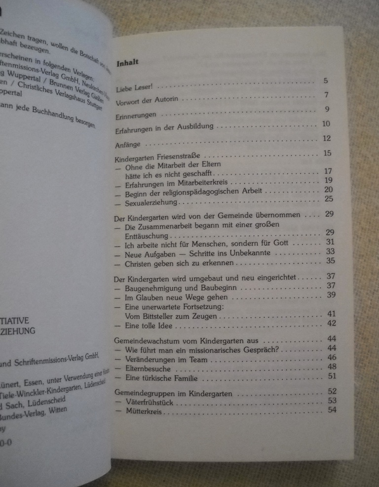 I. Huneke - In unserem Kindergarten hat Gott bei mir angefangen - 1985