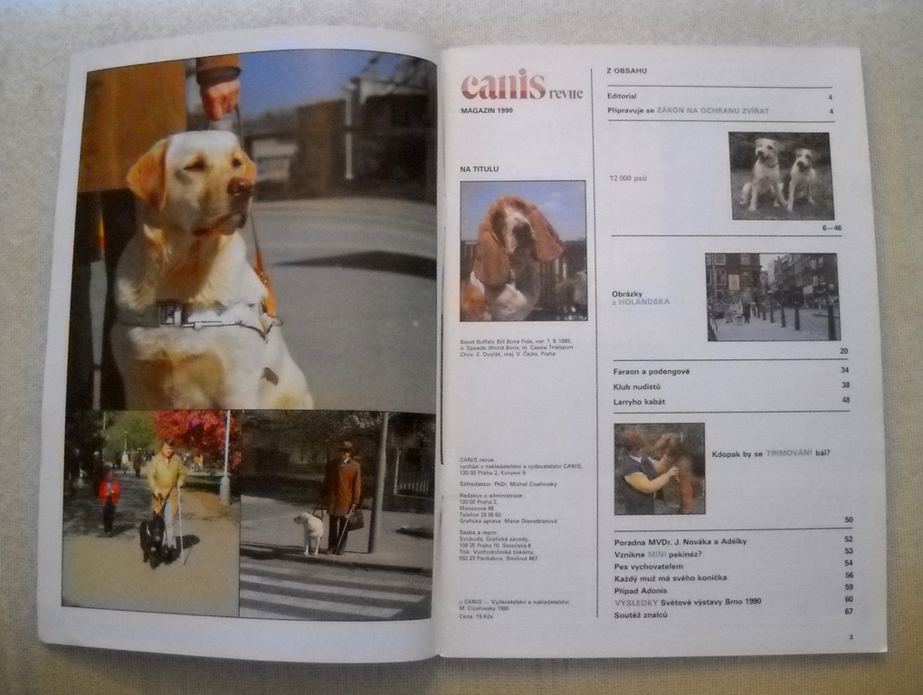 Časopis Canis Revue magazin - 1990/91