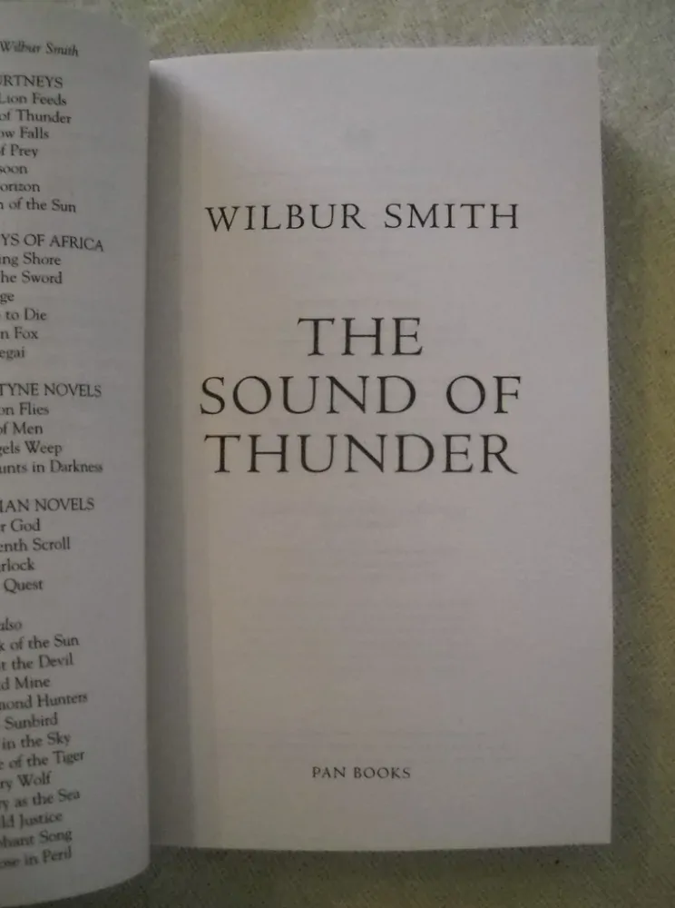 Wilbur Smith - The Sound of Thunder - Pan Books 1997