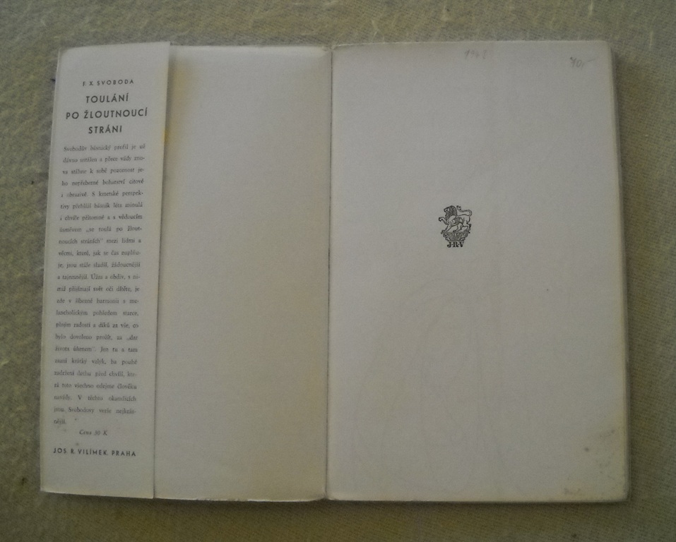 F.X. Svoboda - Toulání po žloutnoucí stráni - 1943