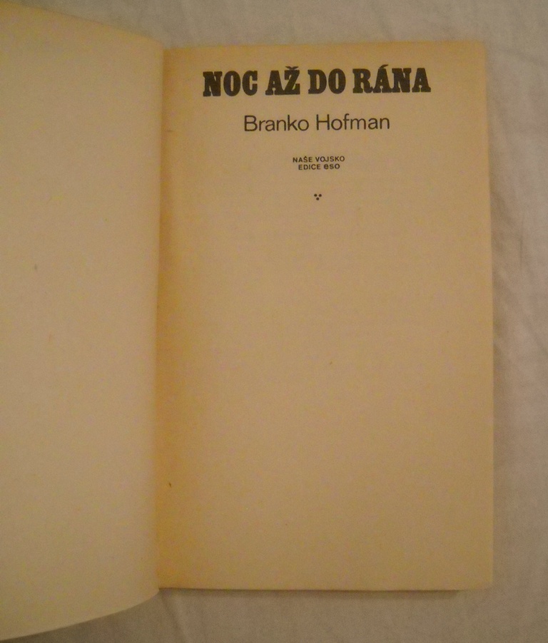 Branko Hofman - Noc až do rána - eso 1987