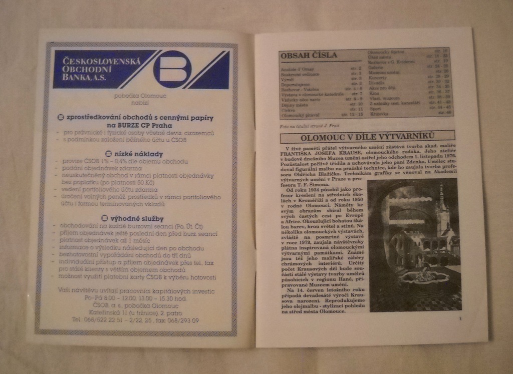 Časopis Kdy-kde-co v Olomouci - červen 1994