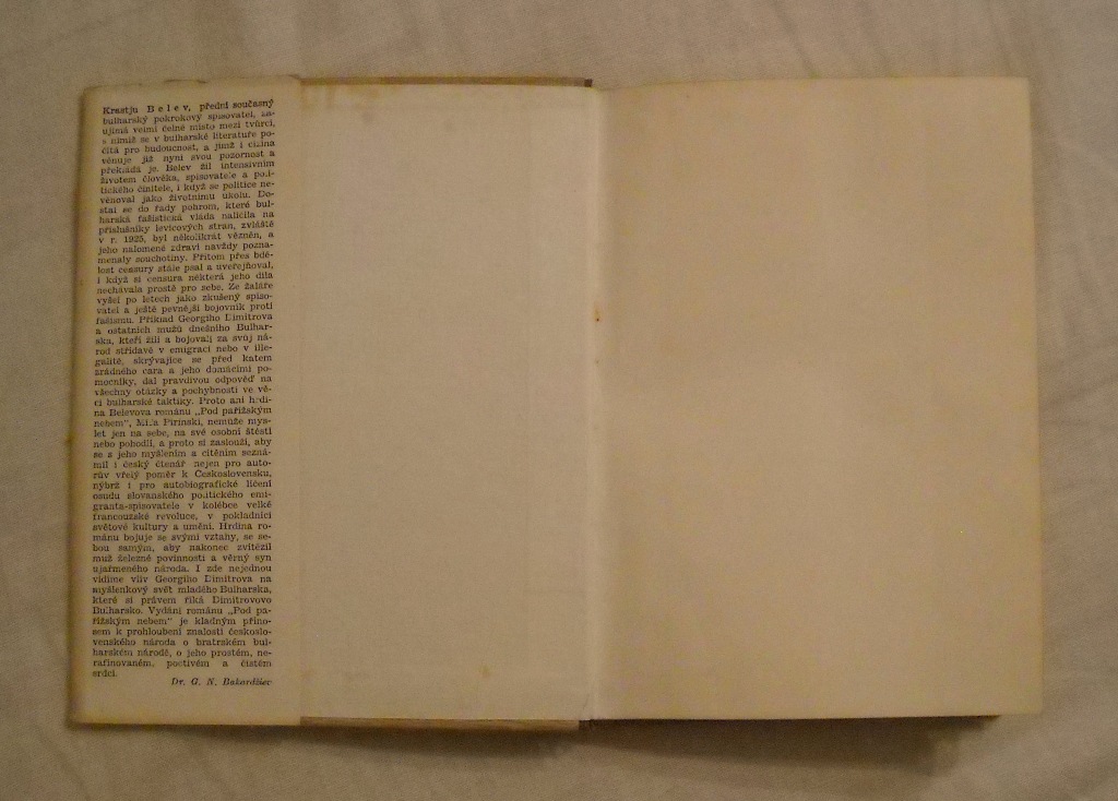 Krastju Belev - Pod pařížským nebem - Zlín 1948