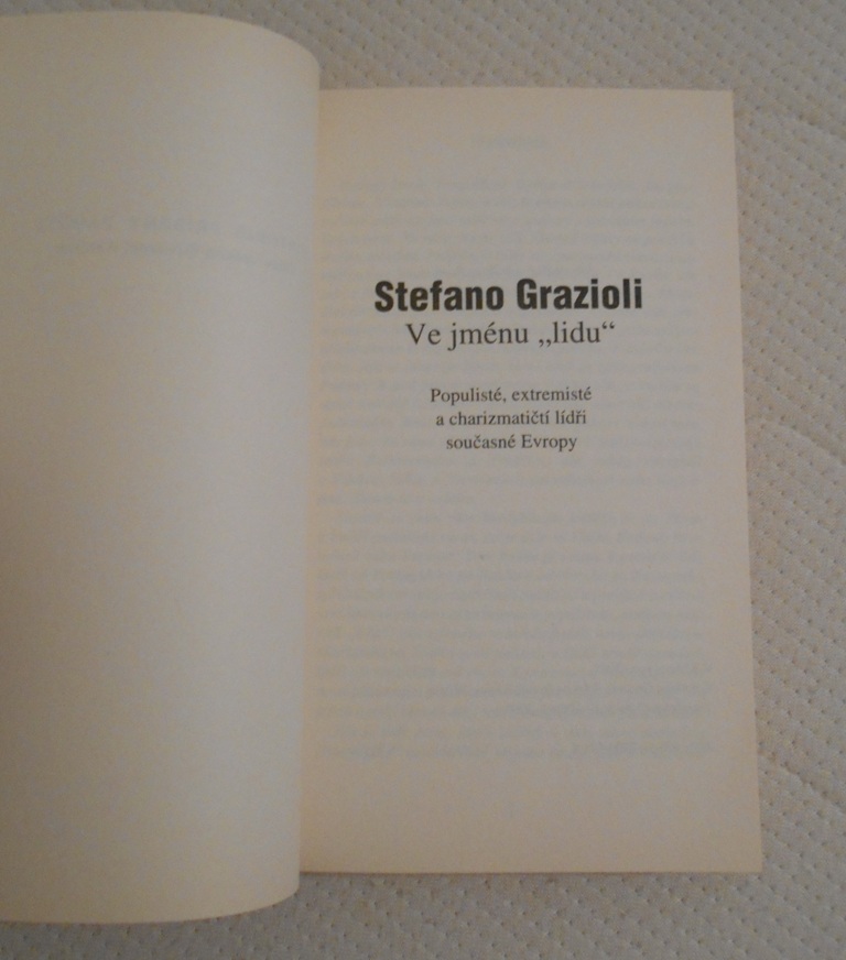 Stefano Grazioli - Ve jménu lidu - 2007