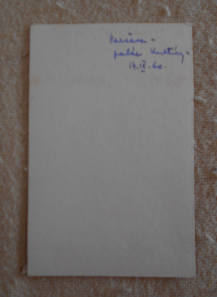 Dobová místopisná fotografie Varšava Palác kultury - září 1960