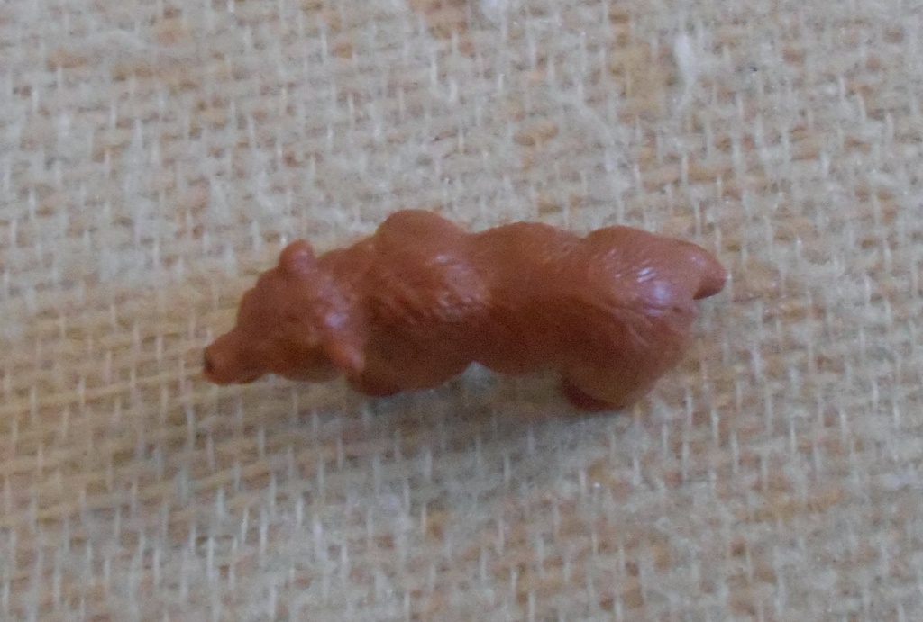 Dětská figurka - medvěd hnědý - 2 cm