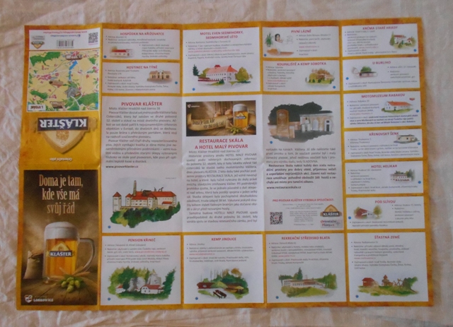 Propagační mapa Klášter - Pivovary Lobkowicz - Mladoboleslavsko