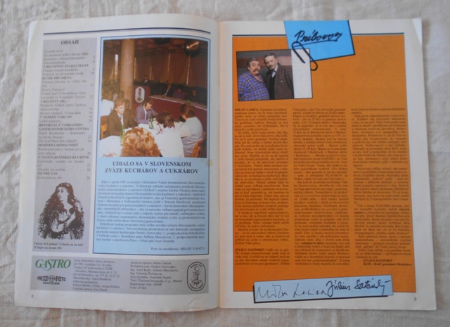 Časopis Gastro rok 1991 číslo 7