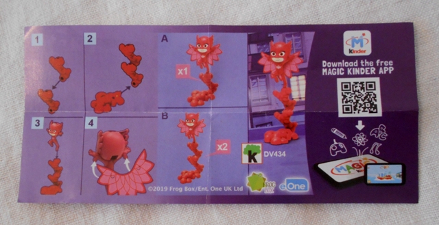 Průvodní lístek Kinder Surprise PJ Masks - originál