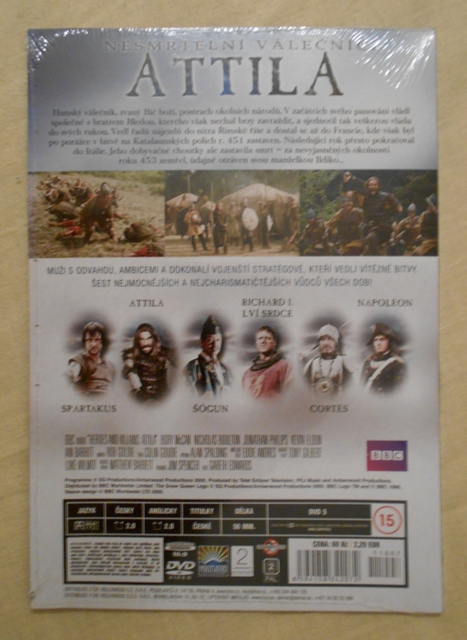 DVD Attila série Nesmrtelní válečníci díl 5 - DVD NEVYBALENÉ