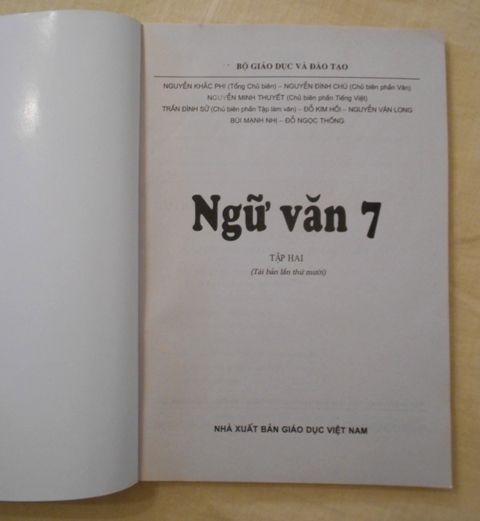 Ngữ văn 7 tập hai - Literatura pro 7. ročník díl 2 - 2013