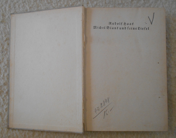 Rudolf Haas - Michel Blant und seine Liesel - Lipsko 1923