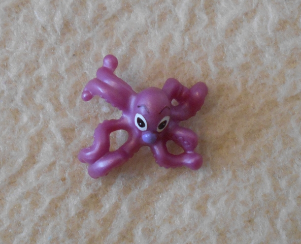 Dětská figurka - fialová chobotnička - 3 cm
