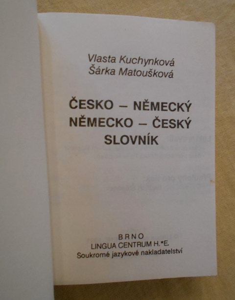 Slovník do kapsy česko-německý německo-český - 1991