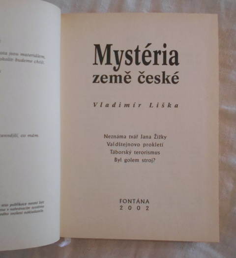 Vladimír Liška - Mystéria země české - 2002