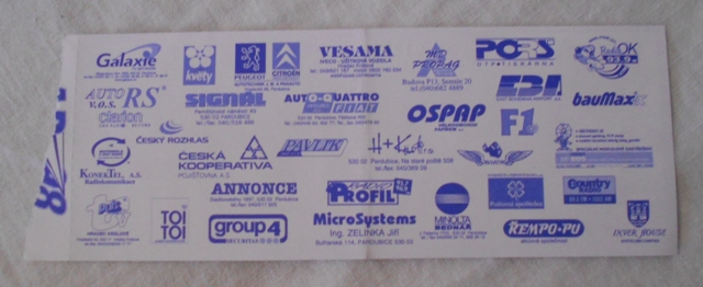 Vstupenka Aviatická pouť ´98 Pardubice - 1998