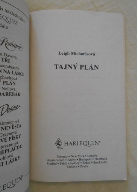 Leigh Michaelsová - Tajný plán - Harlequin 1994