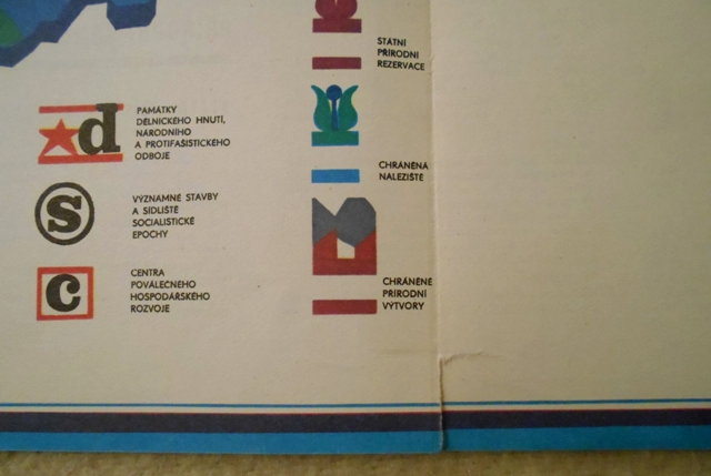 Mapa Hlavní památníky dělnického hnutí - příloha k: Severní Čechy