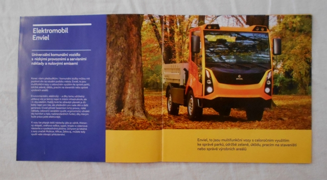 Reklamní prospekt Enviel NWT Group - elektromobil