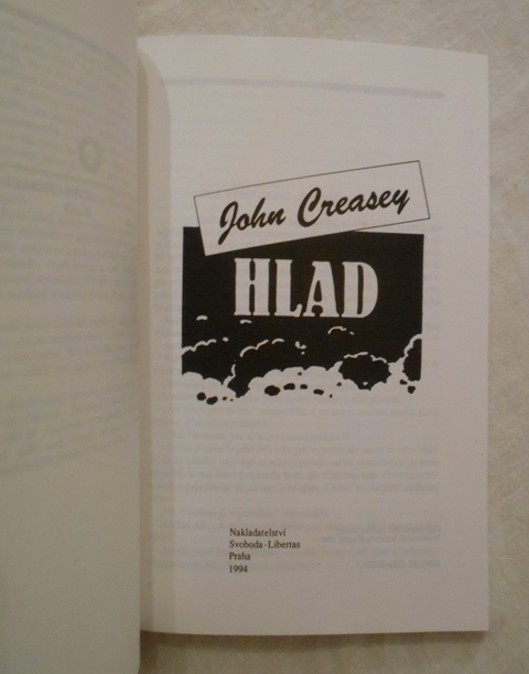John Creasey - Hlad - Praha 1994