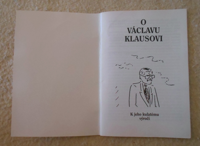 Václav Klaus, Vladimír Jiránek - O Václavu Klausovi K jeho kulatému výročí - 1996