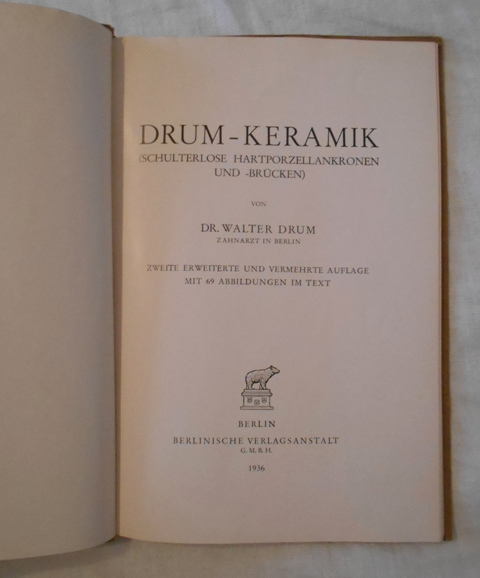 Dr. Walter Drum - Drum-Keramik - Berlin 1936