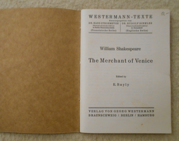 William Shakespeare - The Merchant of Venice - anglicky