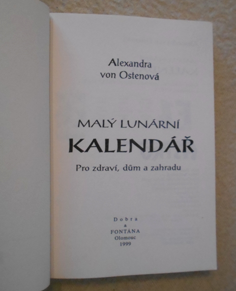 Alexandra von Ostenová - Malý lunární kalendář - 1999
