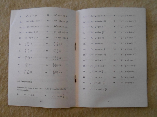 Petr Rádl - Sbírka příkladů z matematiky pro přijímací řízení VŠZ v Brně - 1994