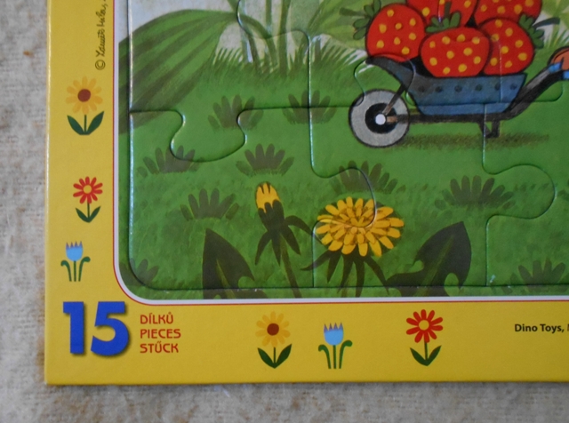 Puzzle - Krteček - Krteček a jahody 15 dílků - Dino Toys 2000