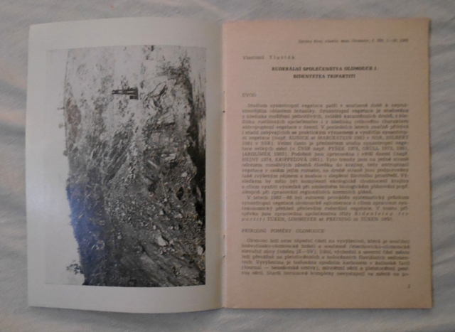 Časopis Zprávy Krajského vlastivědného muzea v Olomouci 259 - 1989