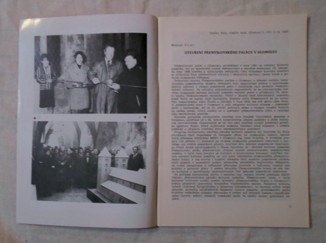 Časopis Zprávy Krajského vlastivědného muzea v Olomouci 257 - 1989