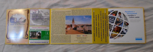 Chomutov - propagační brožura s plánem města - Helvich