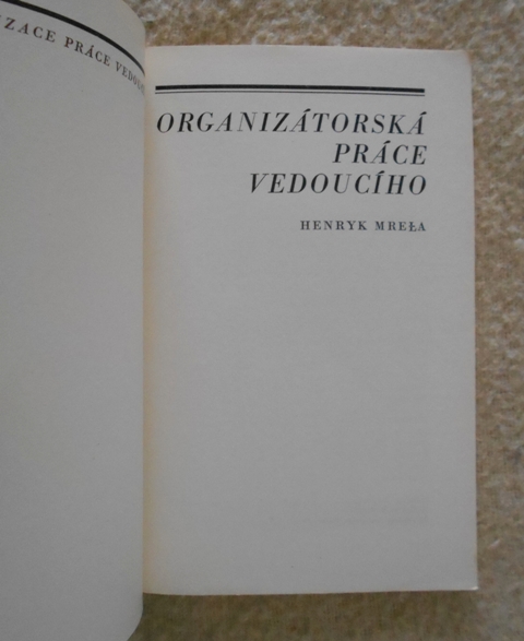 Henryk Mreła - Organizátorská práce vedoucího - 1978