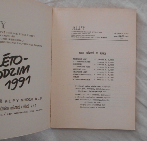 Ladislav Jirásko - Stubaiské Alpy - s 1 vloženým plánem - 1991