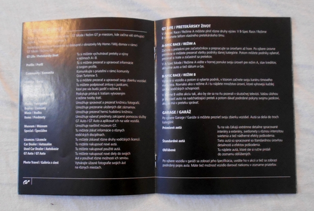 Gran Turismo 5 Academy Edition - český manuál - 2012