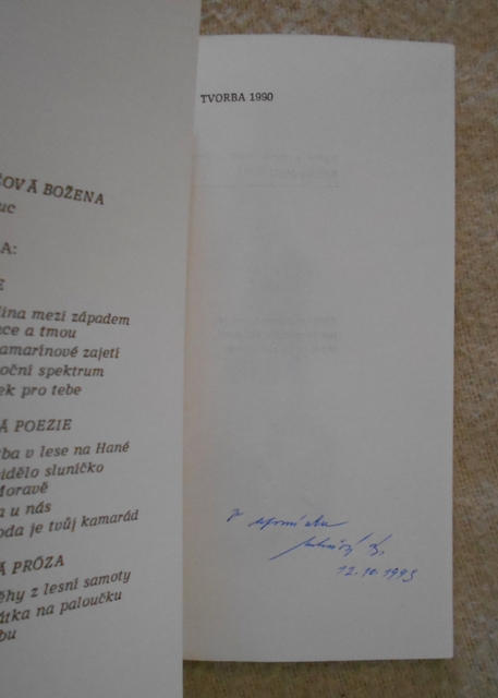 Božena Mikešová - Dárek pro Tebe - 1990 - S PODPISEM AUTORKY