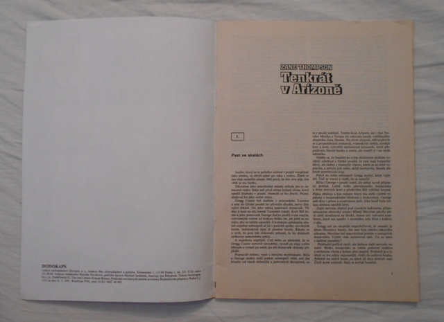 Zane Thompson - Tenkrát v Arizoně - Dodokaps 1993