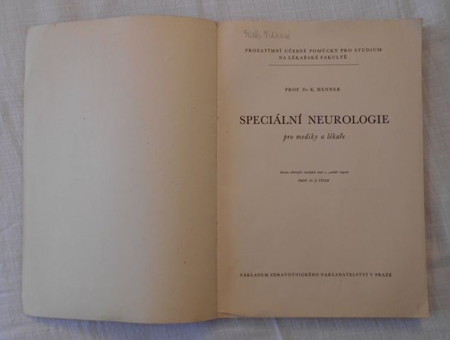 Kamil Henner - Speciální neurologie - 1950