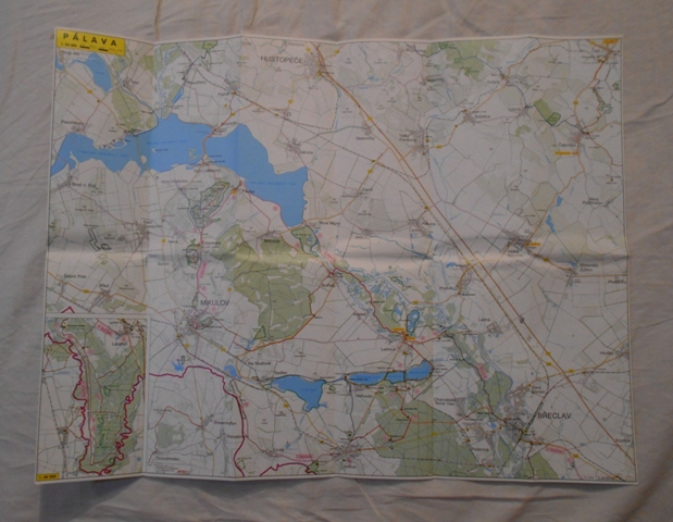 Mapa - Turistická a cykloturistická mapa Pálava - Edice Turistické mapy 5 - rok 1994