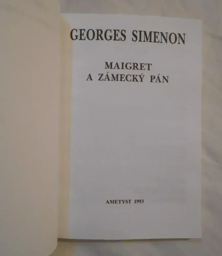 Georges Simenon - Maigret a zámecký pán - 1993