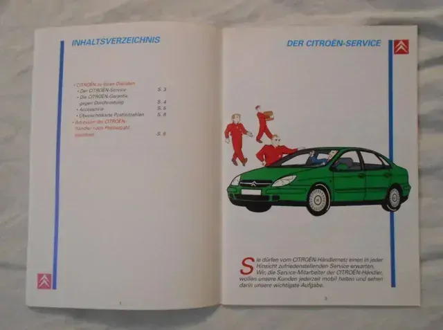 Pomocný propagační tisk Citroën Händlernetz Deutschland - 2001 německy